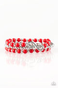 Immeasurably Infinite - Red-Paparazzi Bracelet (#1429)