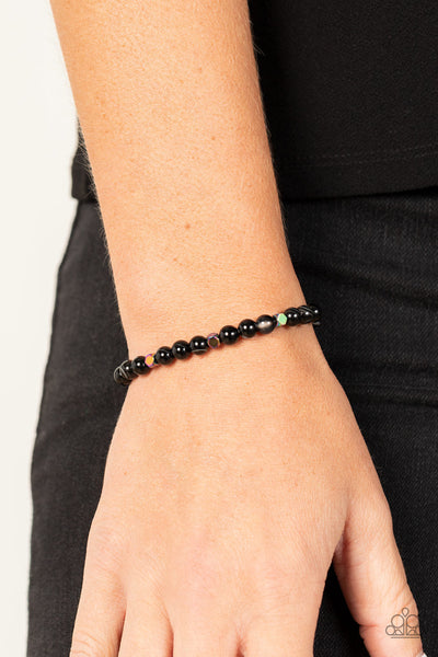 Interstellar Solitude - Black Paparazzi Bracelet (#4368)