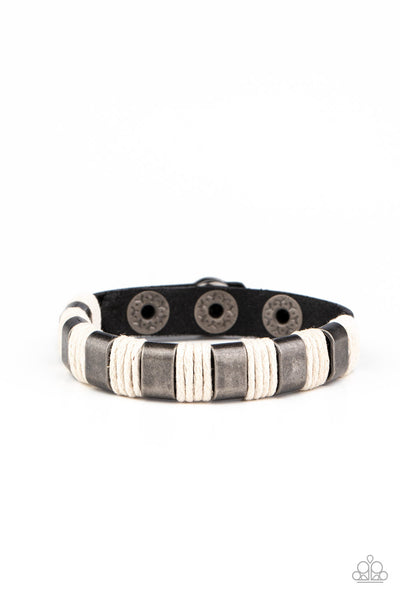 Just Ride - Black-Paparazzi Bracelet (UB125)