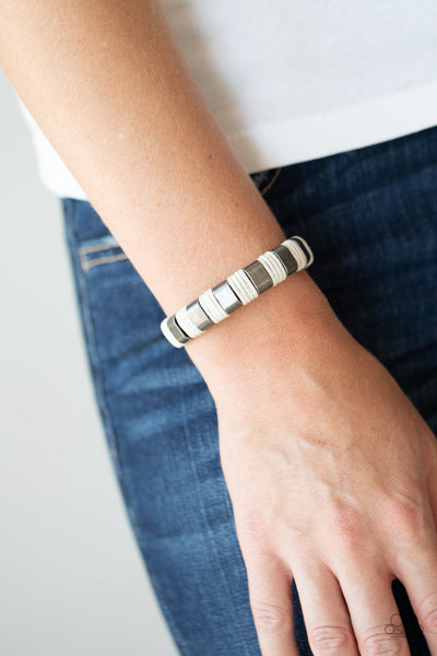 Just Ride - Black-Paparazzi Bracelet (UB125)