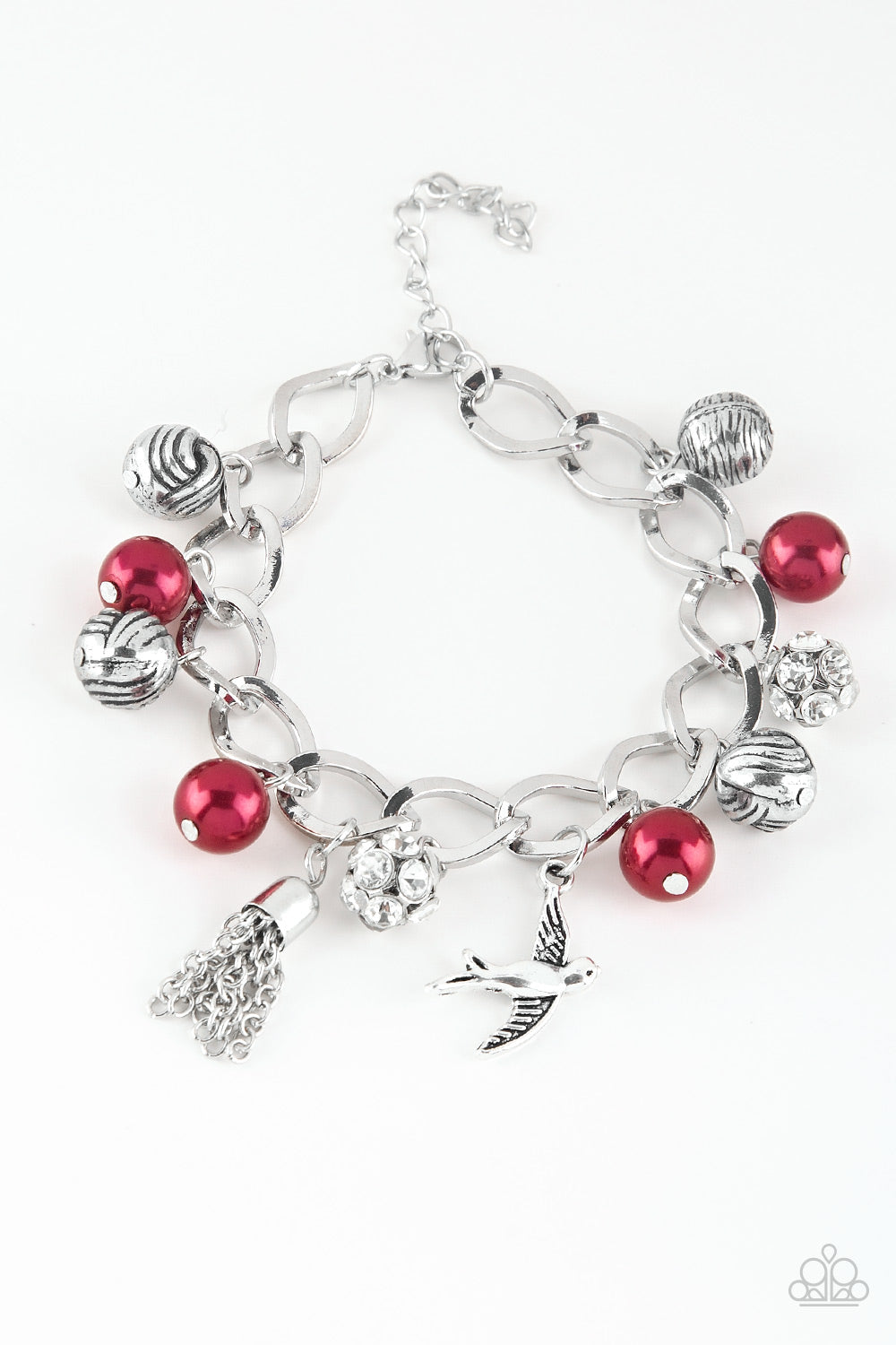 Lady Love Dove - Red-Paparazzi Bracelet (#1489)