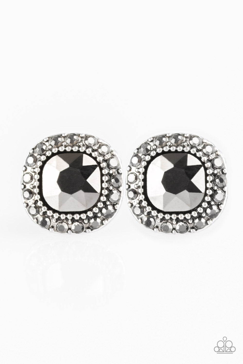 Latest Luxury - Silver-Paparazzi Earrings (PZ-1313)