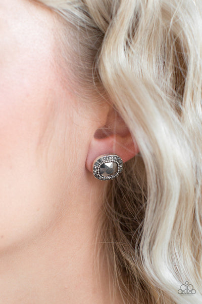 Latest Luxury - Silver-Paparazzi Earrings (#1313)