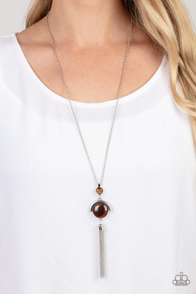 Lavishly Lucid - Brown Paparazzi Necklace (#4205)