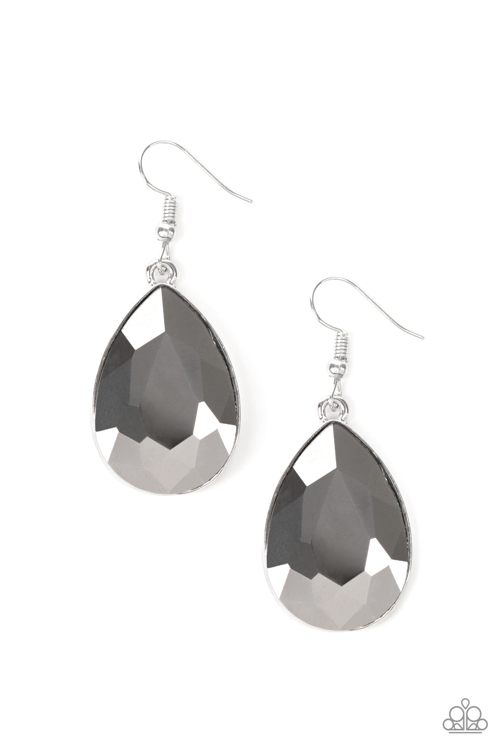 Paparazzi Earrings - Limo Ride - Silver (#1148)
