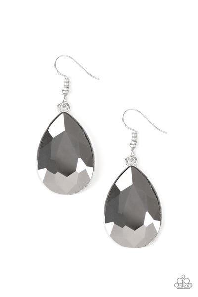 Paparazzi Earrings - Limo Ride - Silver (#1148)
