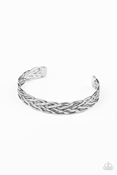 Magnetic Maven - Silver Paparazzi Men's Bracelet