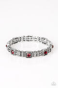 Paparazzi Bracelet - Metro Marvelous - Red (#1821)