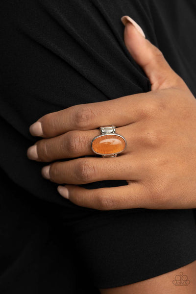 Mystical Mantra - Orange Paparazzi Ring (R237)