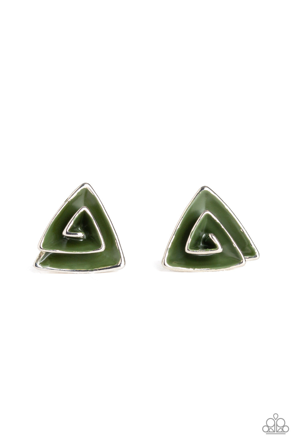 On Blast - Green Paparazzi Earrings (#1816)