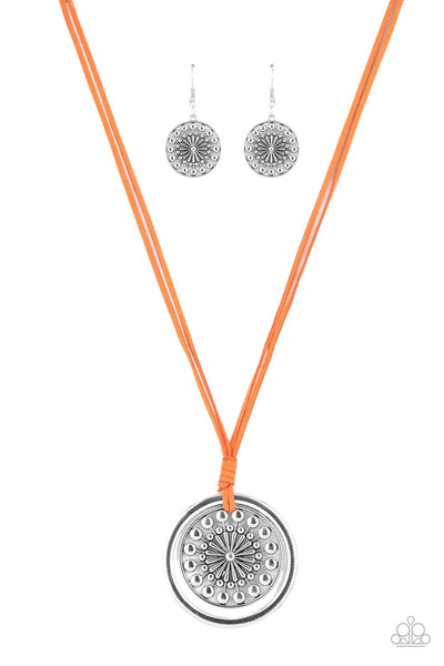 One MANDALA Show - Orange Paparazzi Necklace
