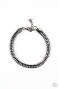 One-Two Knockout - Black Paparazzi Men's Bracelet