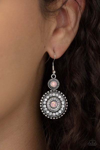 Opulent Outreach - Pink Paparazzi Earrings