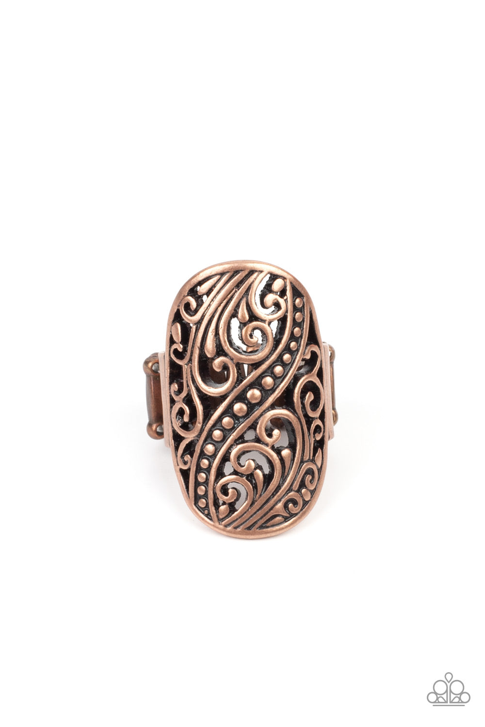 Pier Paradise - Copper Paparazzi Ring (R284)