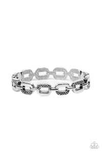 Powerhouse Plunder - Silver Paparazzi Bracelet