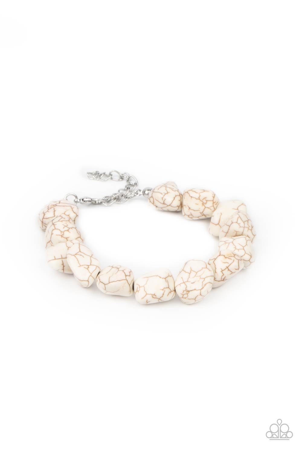 Prehistoric Paradise - White Paparazzi Bracelet (#2671)
