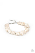 Prehistoric Paradise - White Paparazzi Bracelet (#2671)