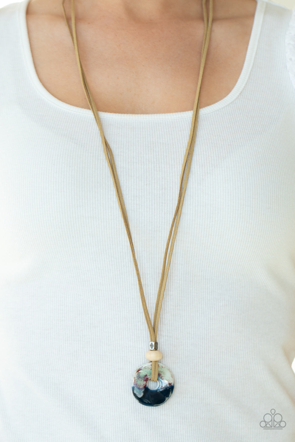 Primal Paradise - Multi Paparazzi Necklace (PZ-056)