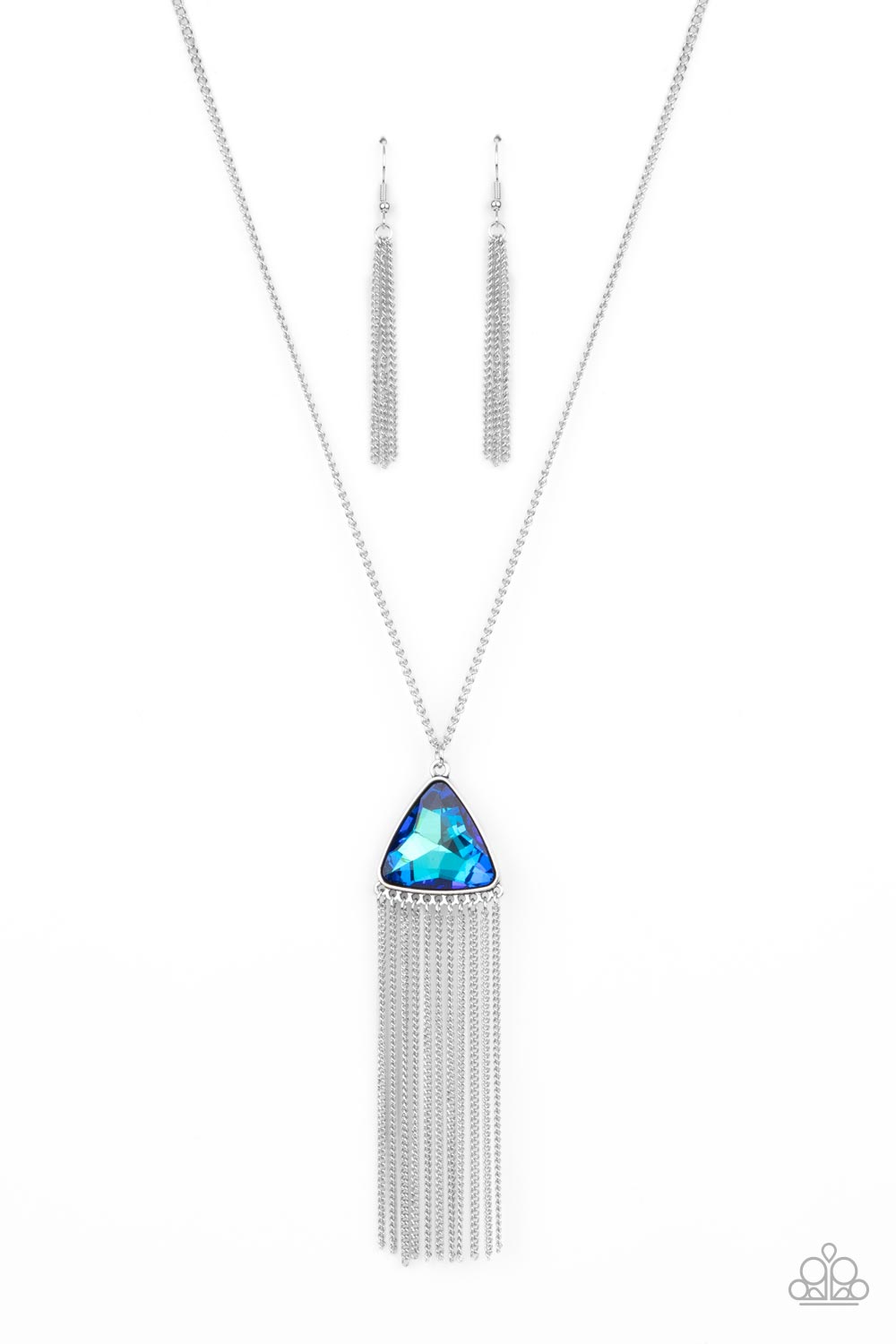 Proudly Prismatic - Blue Paparazzi Necklace (#4486)