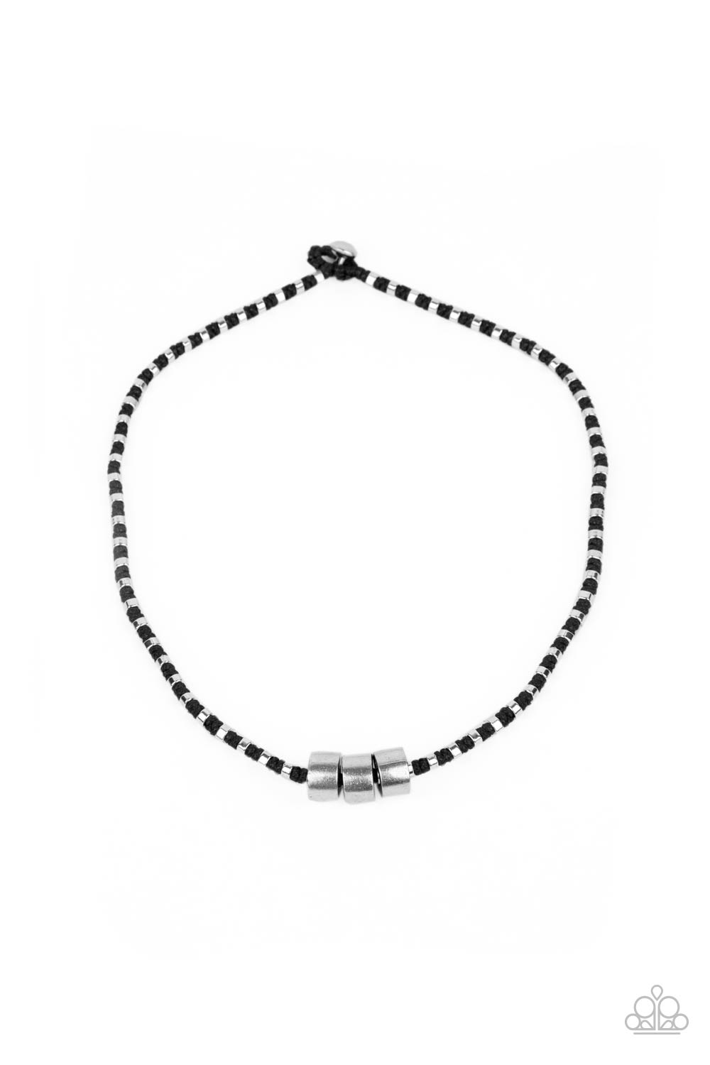 Pull The Ripcord - Black Paparazzi Men's Necklace