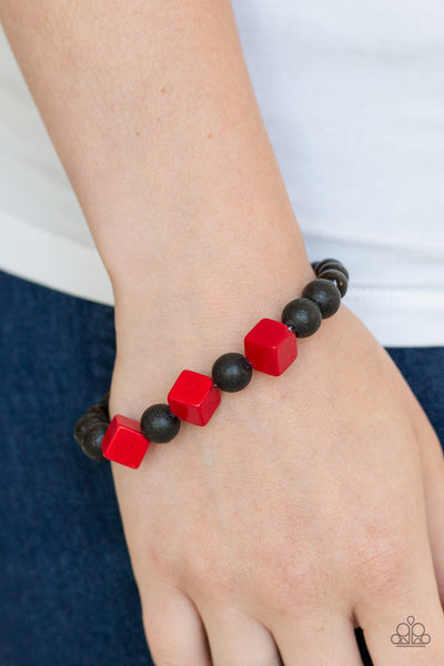 Purpose - Red-Paparazzi Bracelet (PZ-303)