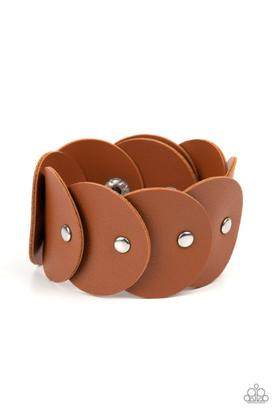 Rhapsodic Roundup - Brown Paparazzi Wrap Bracelet (W174)