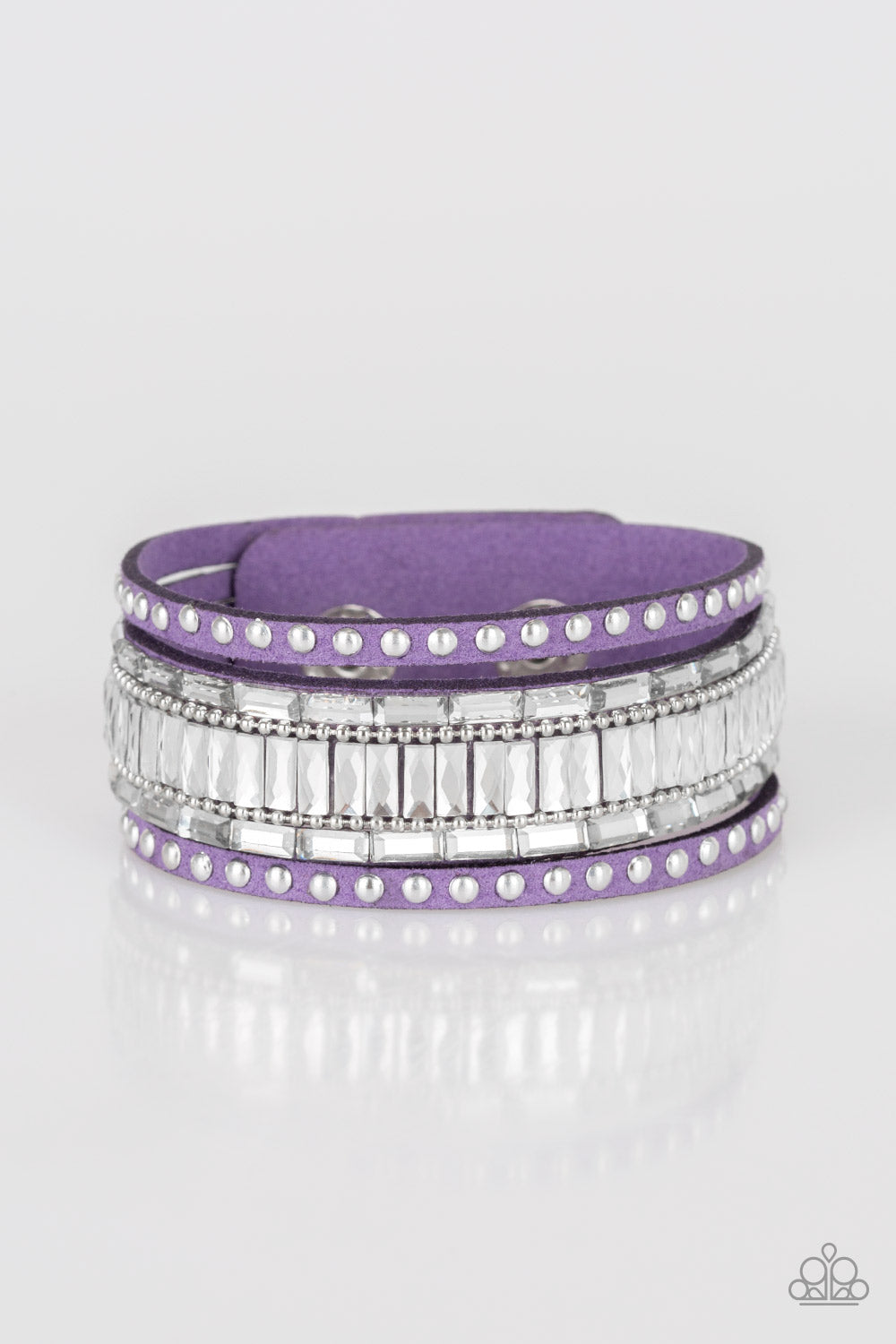 Rock Star Rocker - Purple Paparazzi Wrap Bracelet