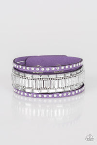 Rock Star Rocker - Purple Paparazzi Wrap Bracelet