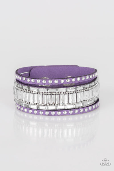 Rock Star Rocker - Purple Paparazzi Wrap Bracelet