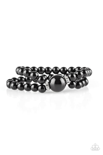 Paparazzi Bracelet - Romantic Redux - Black (#1758)