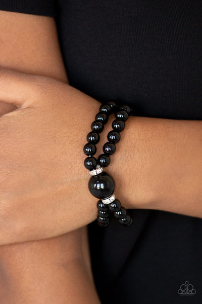 Paparazzi Bracelet - Romantic Redux - Black (#1758)