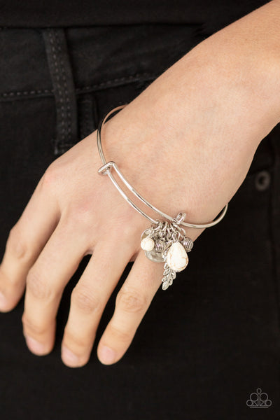 Root and RANCH - White Paparazzi Bracelet