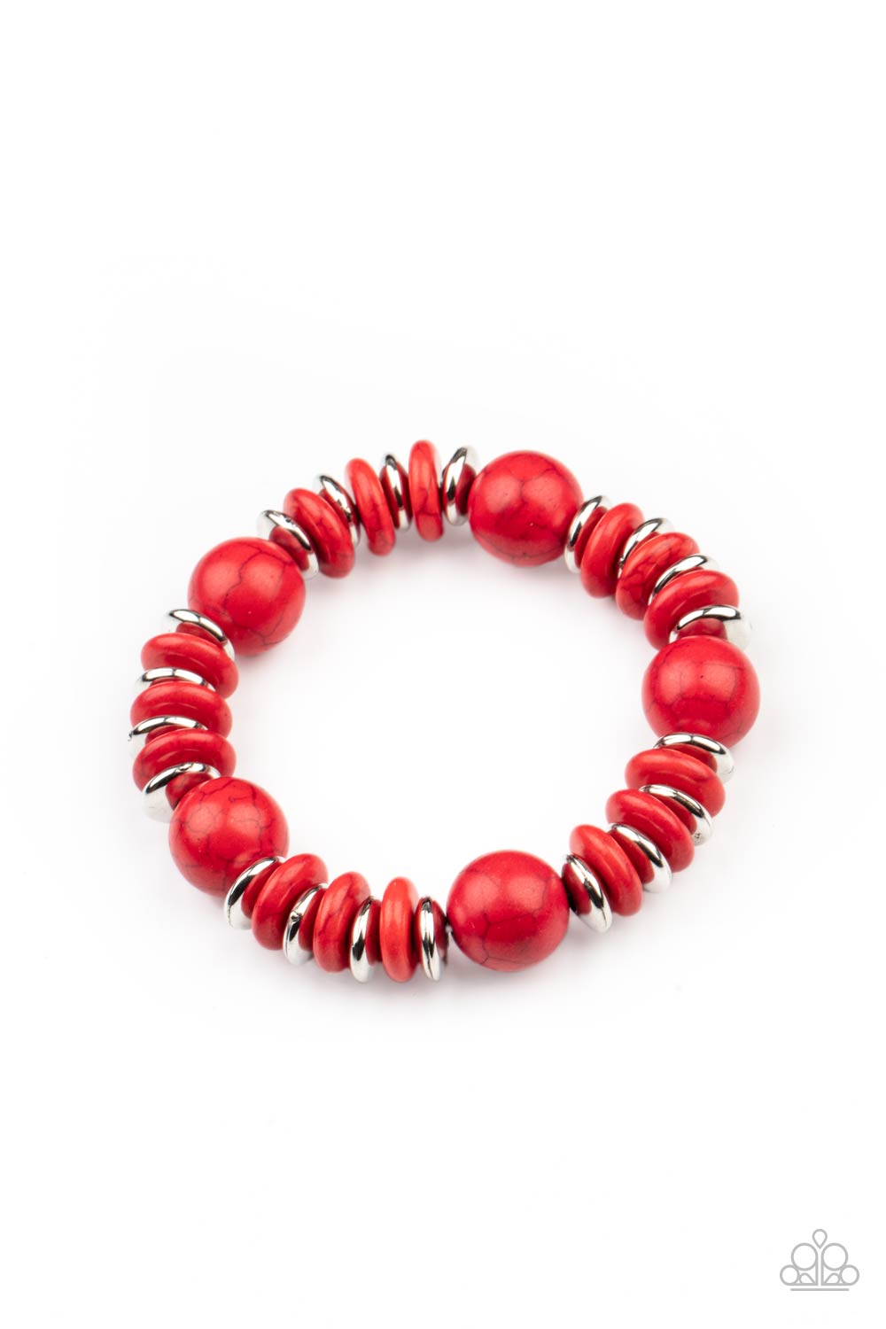 Rustic Rival - Red Paparazzi Bracelet