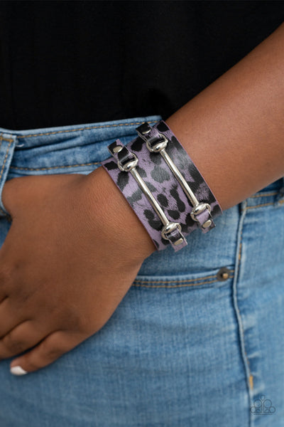 Safari Scene - Purple Paparazzi Wrap Bracelet