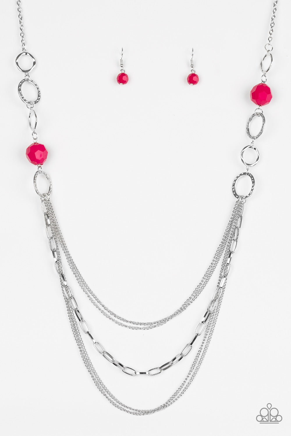 Paprazzi Long Necklace - Margarita Masquerades - Pink