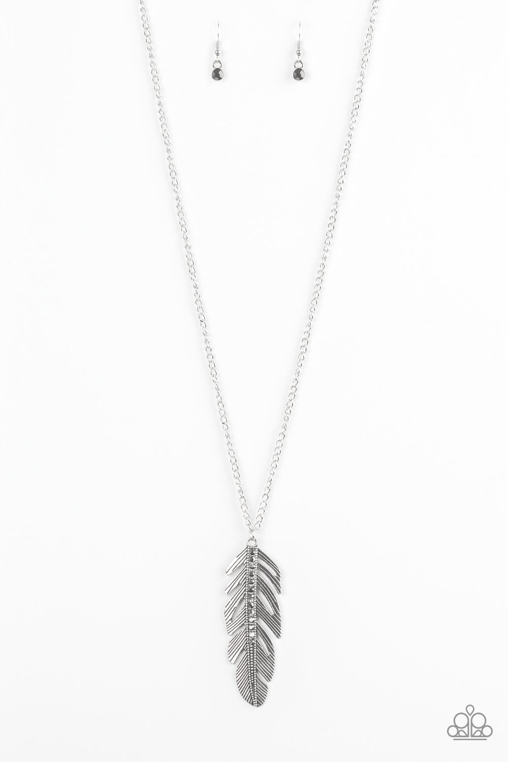 Paparazzi Long Necklace - Sky Quest - Silver (PZ-429)