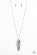 Paparazzi Long Necklace - Sky Quest - Silver (PZ-429)