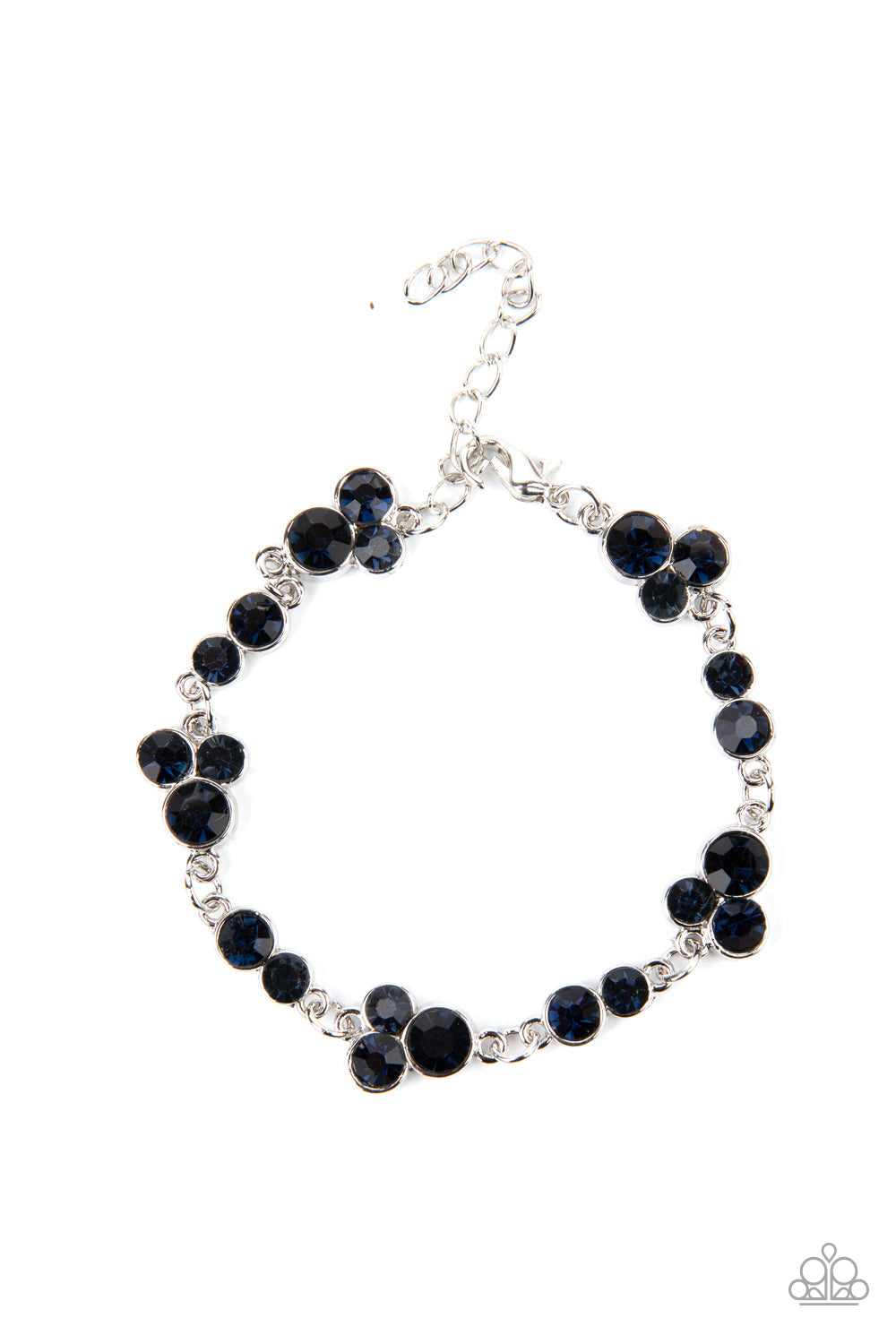 Social GLISTENING - Blue Paparazzi Bracelet (PZ-052)