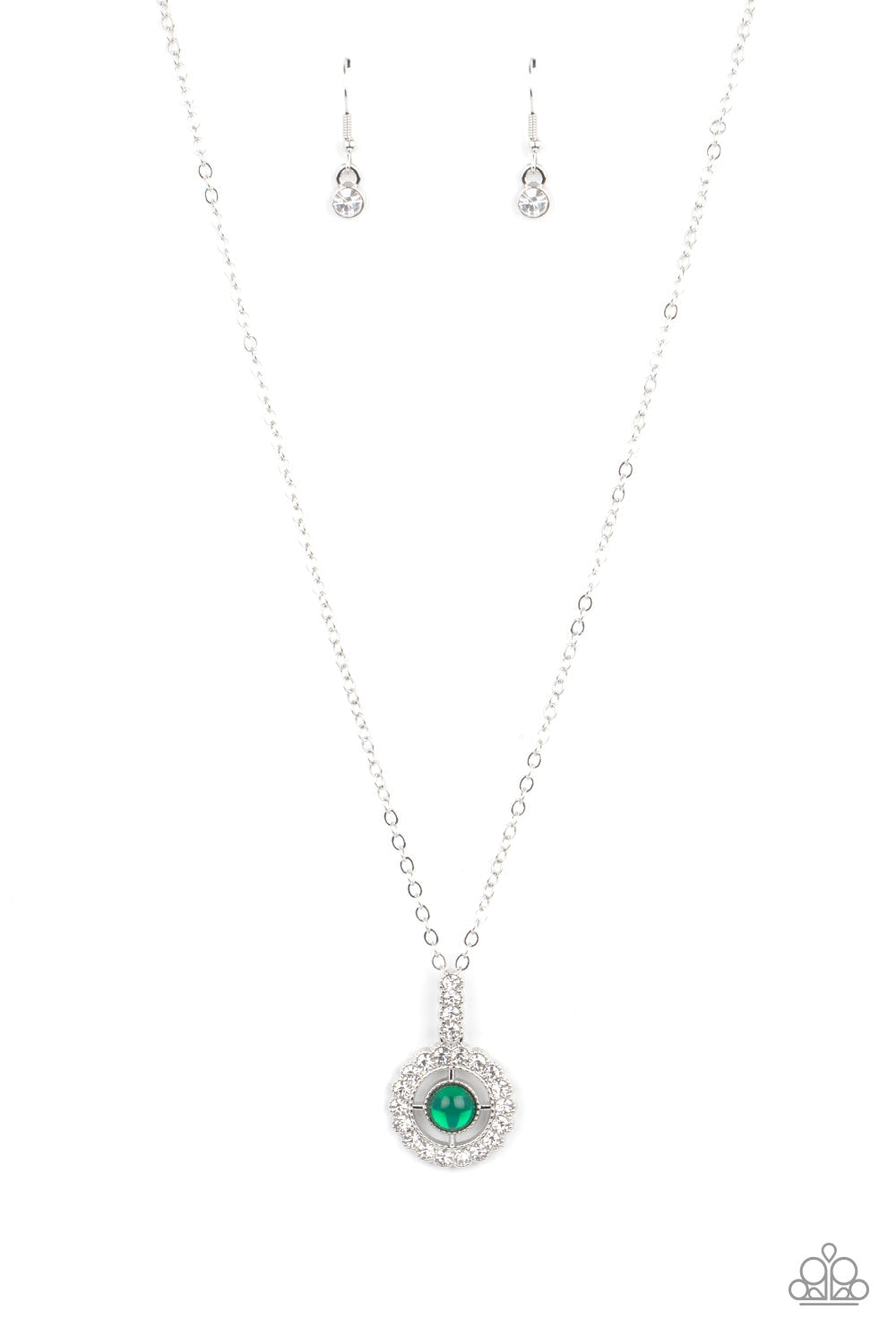 Springtime Twinkle - Green Paparazzi Necklace (PZ-5010)