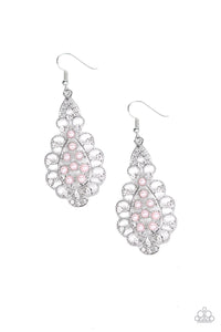Paparazzi Fishhook Earrings - Sprinkle On The Sparkle - Pink (PZ-014)