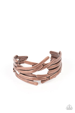 Stockpiled Style - Copper Paparazzi Bracelet (#046)