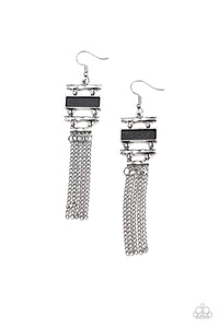 Stone Dwellings - Black-Paparazzi Earrings (#1290)
