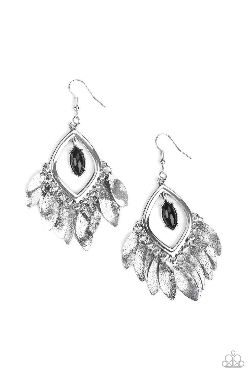 Sunset Soul - Black-Paparazzi Earrings (PZ-986)