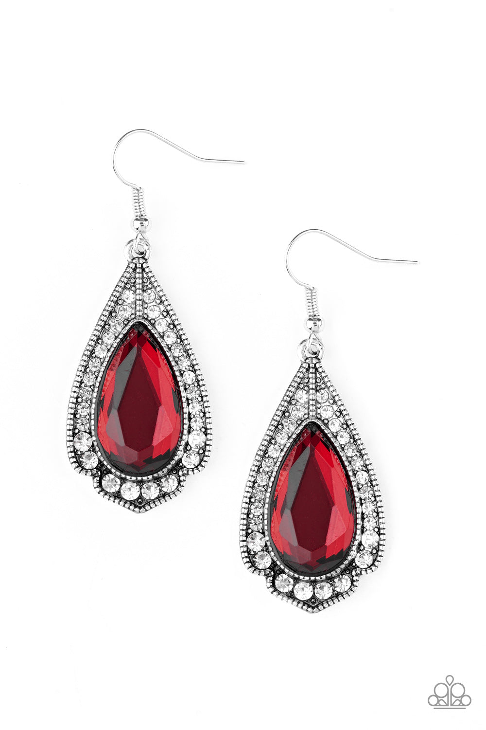 Paparazzi Earring - Superstar Stardom - Red (PZ-1127)