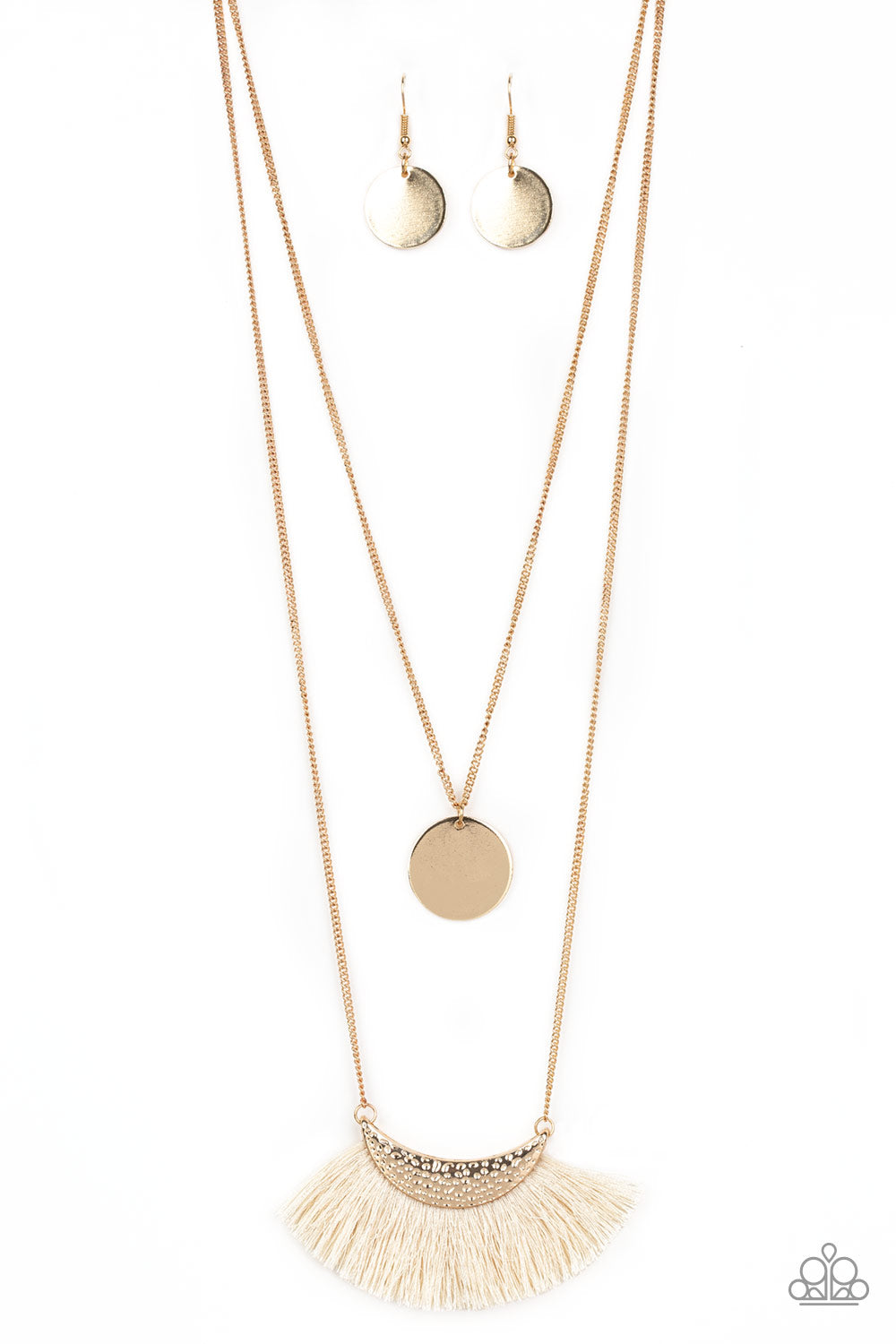 Paparazzi Necklace - Tassel Temptation - Gold (PZ-1200)