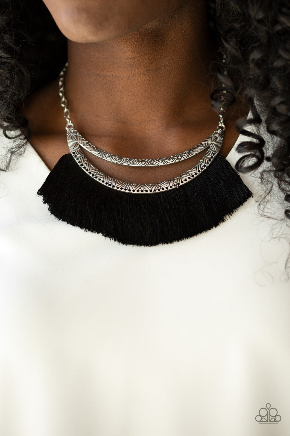 Paparazzi Necklace - The MANE Event - Black (PZ-428)