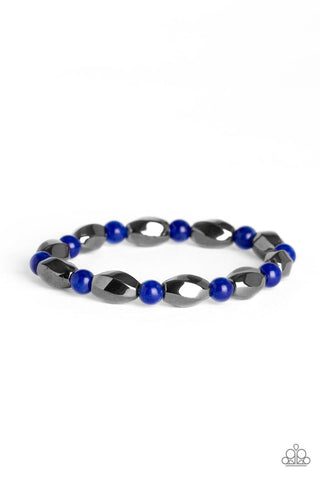 To Each Their Own - Blue Paparazzi Bracelet (#2175)