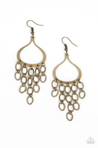 Paparazzi Earrings - Total Net Revenue - Brass (PZ-278)