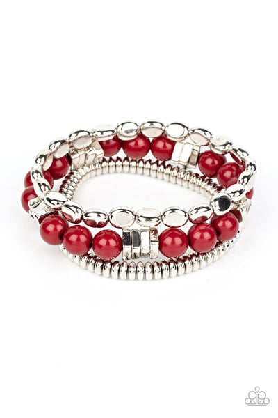 Tour de Tourist - Red Paparazzi Bracelet (#4463)