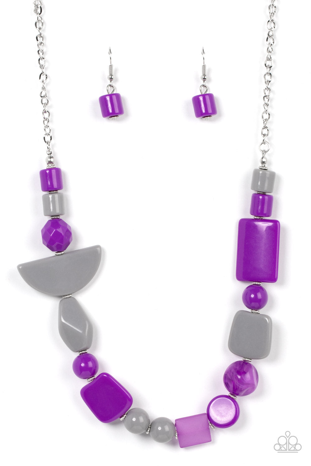 Tranquil Trendsetter - Purple Paparazzi Necklace (#4590)